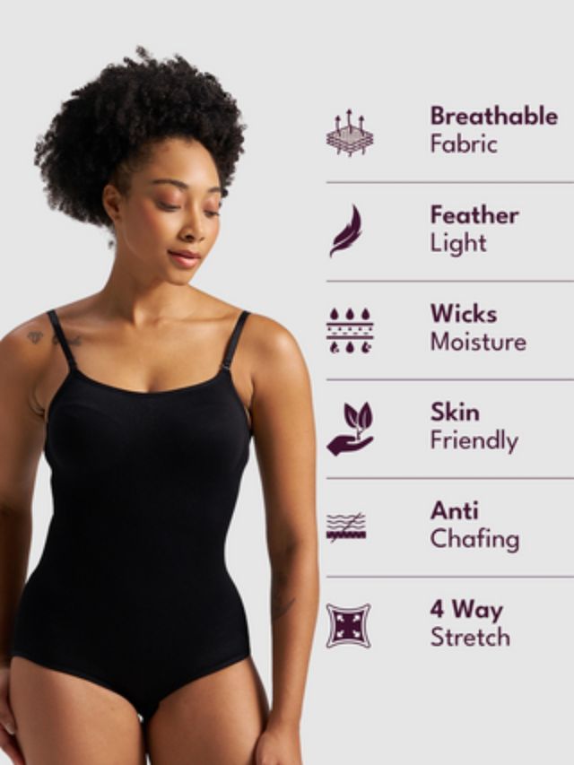 Munns & Mars Womens Seamless Bodysuit Shapewear