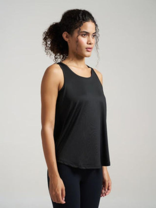 Munns & Mars Womens Activewear Boxpleated Tank Top for Women