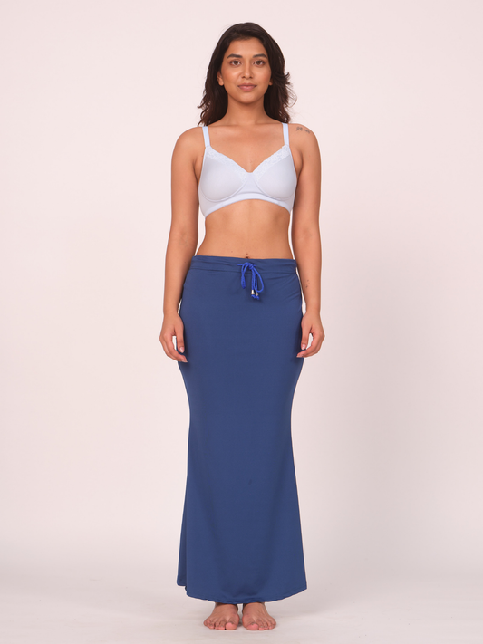 Munns & Mars Saree Shapewear Polyester Fish Cut - Peacock Blue