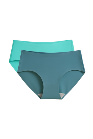 Seamless Bonded Hipster Panty - Lily Mongolia & Turquoise