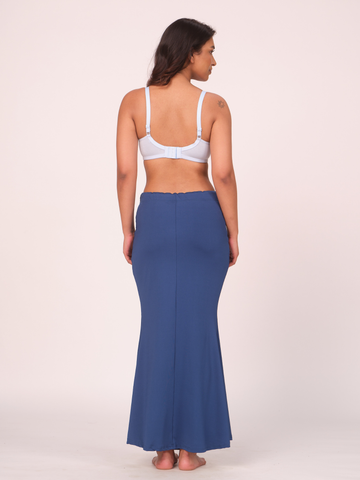 Munns & Mars Saree Shapewear Polyester Fish Cut - Peacock Blue