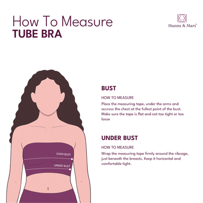 Munns & Mars Bundle of Seamless Non-Padded Tube Bra Combo Black-Blue-Beige