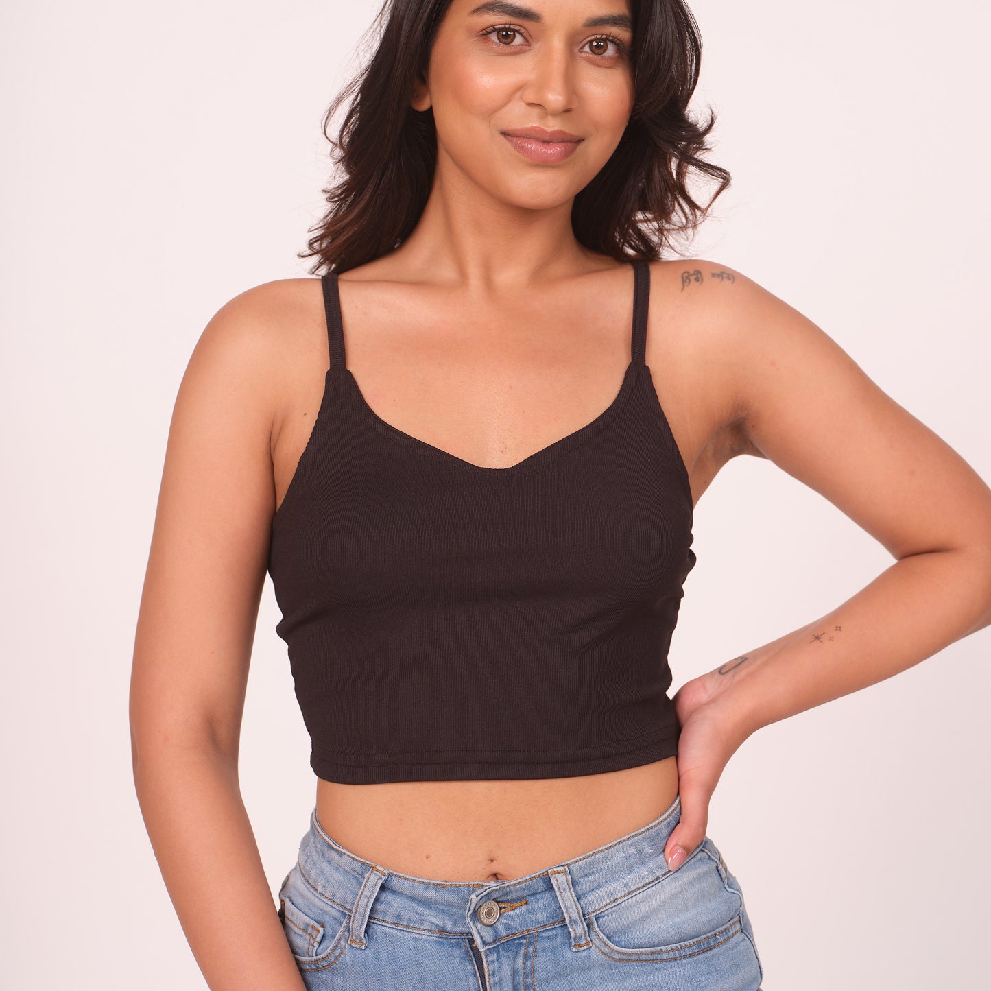 Munns & Mars Womens Casual Wear Spaghetti Strap Tank Top