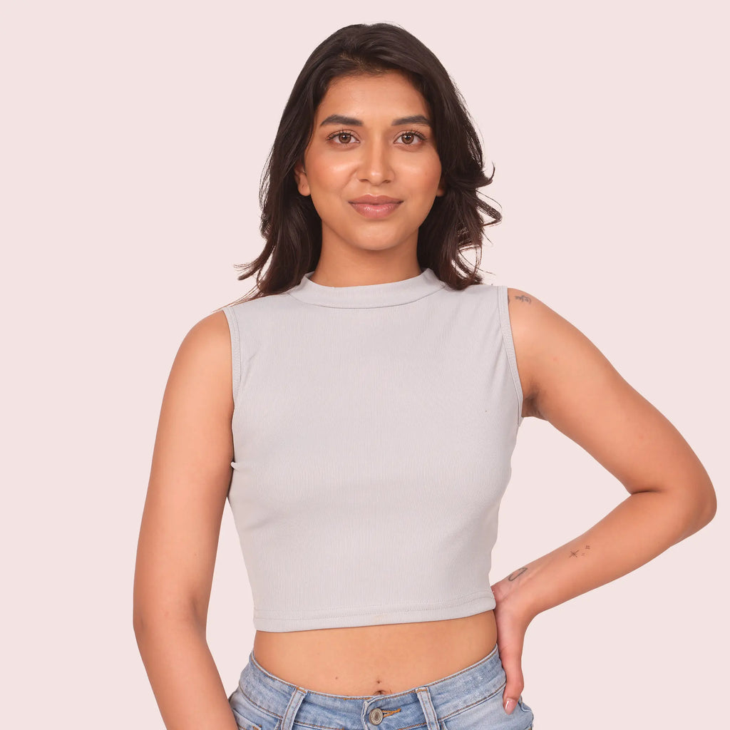 Casual Wear High Neck Active Tank Top