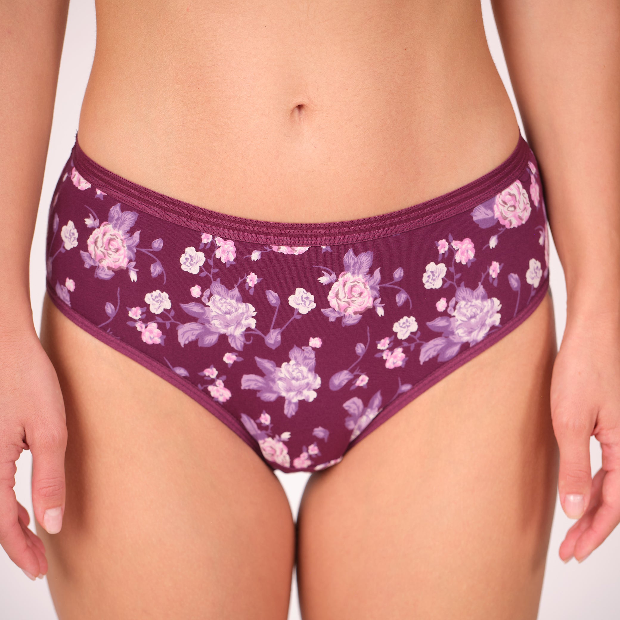 Munns & Mars Womens Cotton Printed Mid Waist Hipster Panty