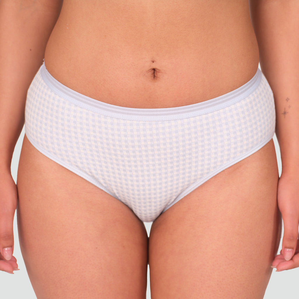 Munns & Mars Womens Cotton Printed Mid Waist Hipster Panty
