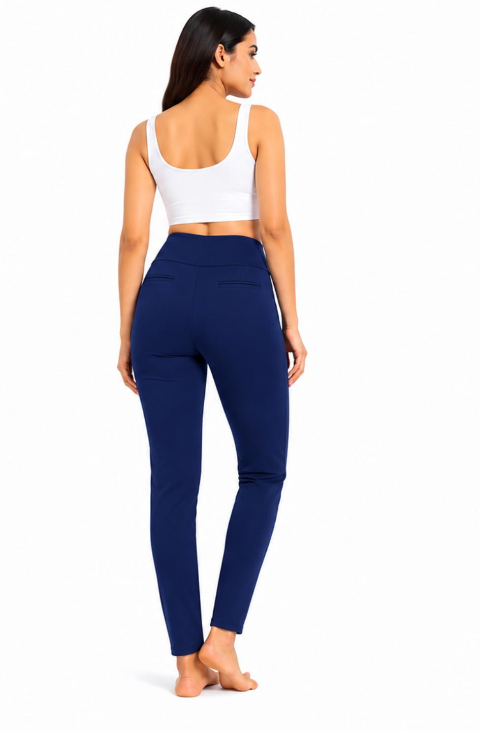High Rise All Day Cotton Lycra Pant