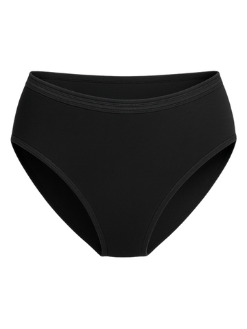Mid Waist Hipster Panty (Outer Elastic-Plain)