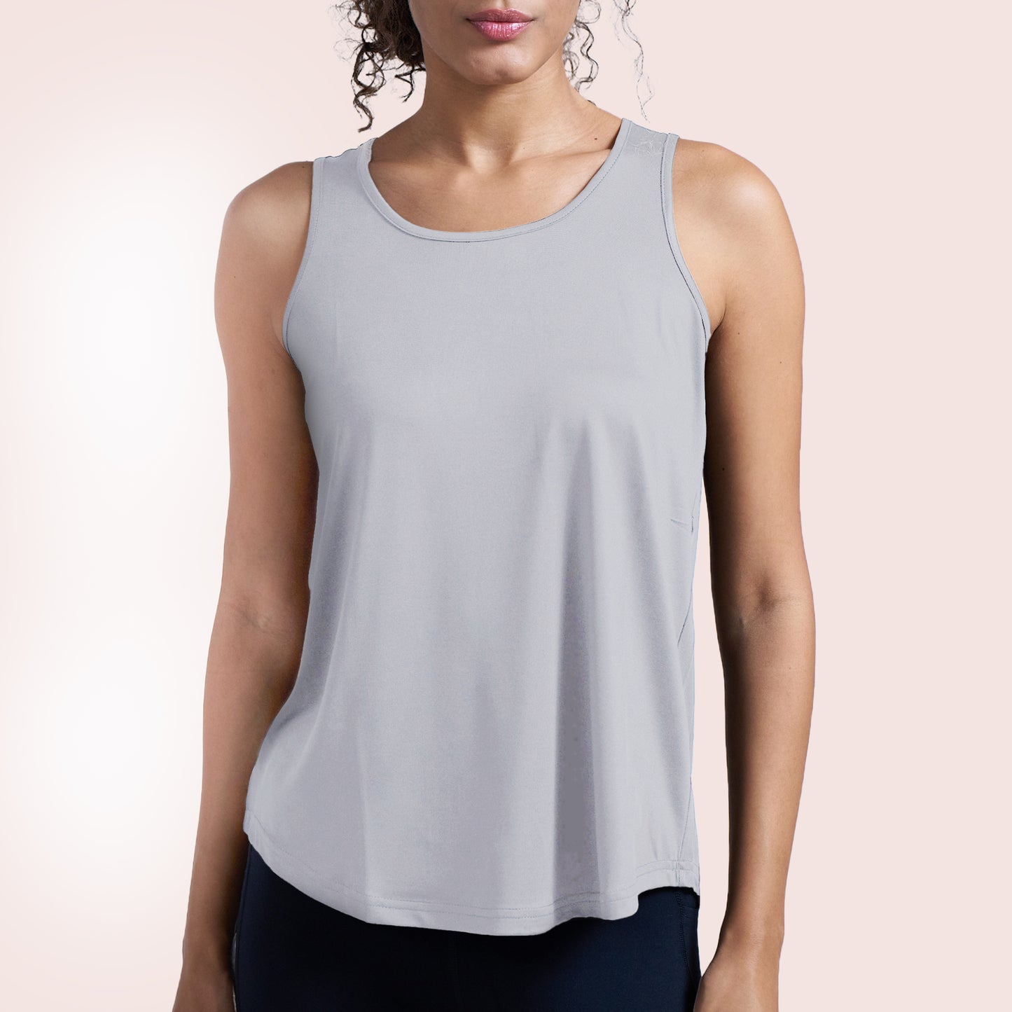 Munns & Mars Womens Activewear Boxpleated Tank Top for Women