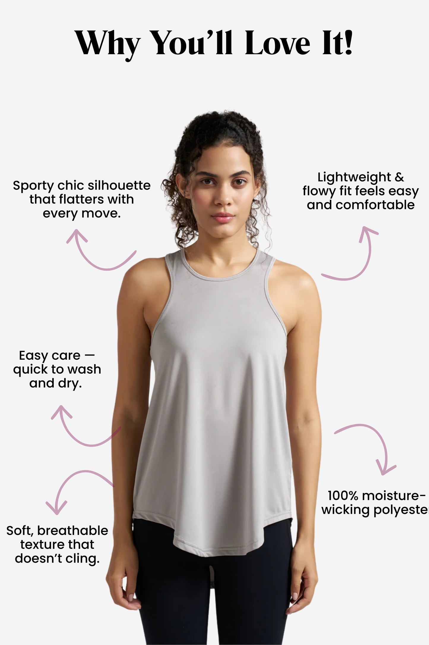 Box-Pleat Tank Top