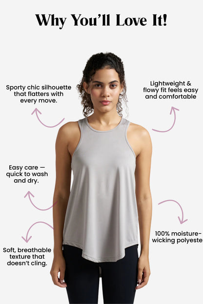 Box-Pleat Tank Top