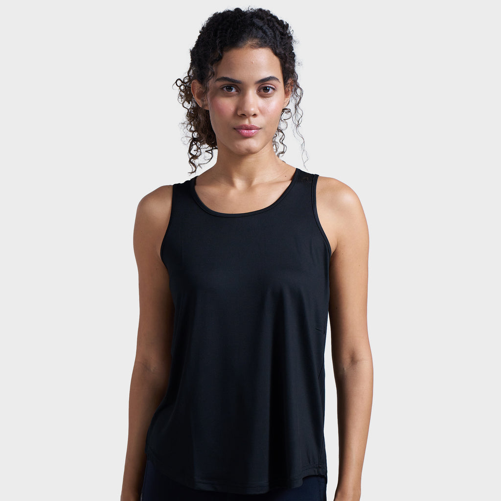 Munns & Mars Womens Activewear Boxpleated Tank Top for Women
