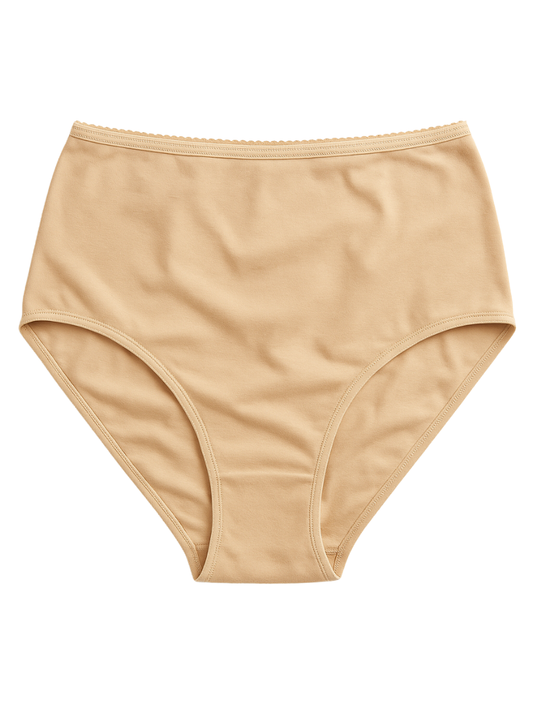 Full Coverage Hipster Panty - Beige