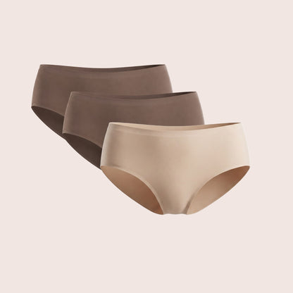 Munns & Mars Womens  Seamless Bonded Hipster Panty - pack of 3