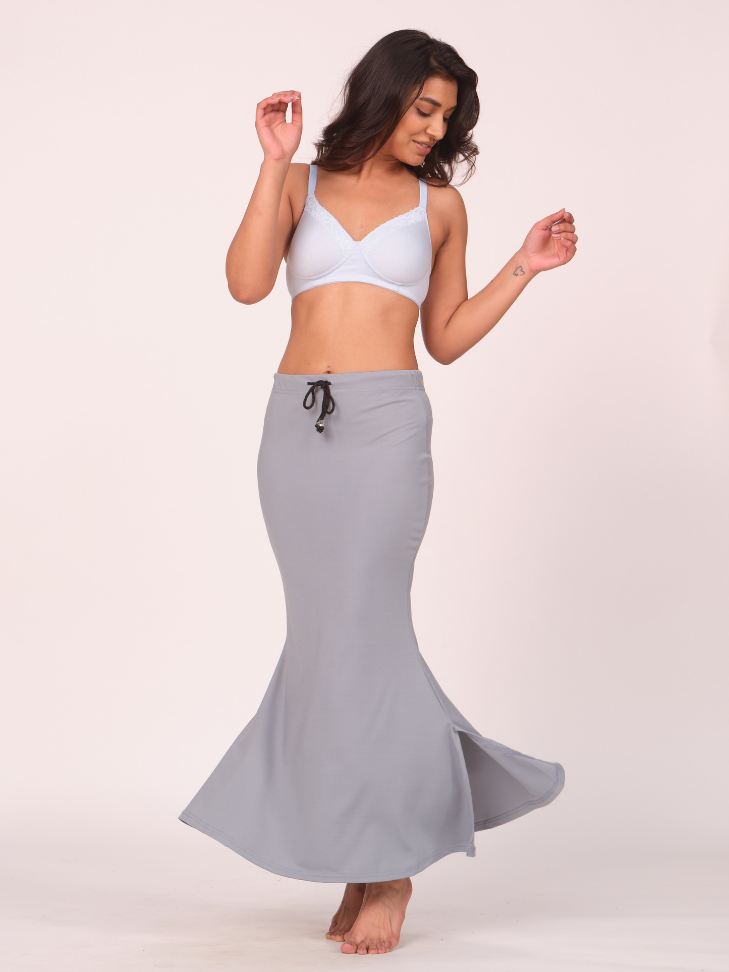 Munns & Mars Saree Shapewear Polyester Fish Cut - Grey