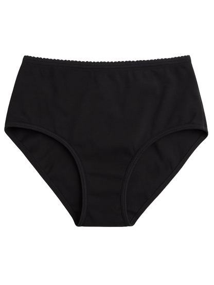 Full Coverage Hipster Panty - Black
