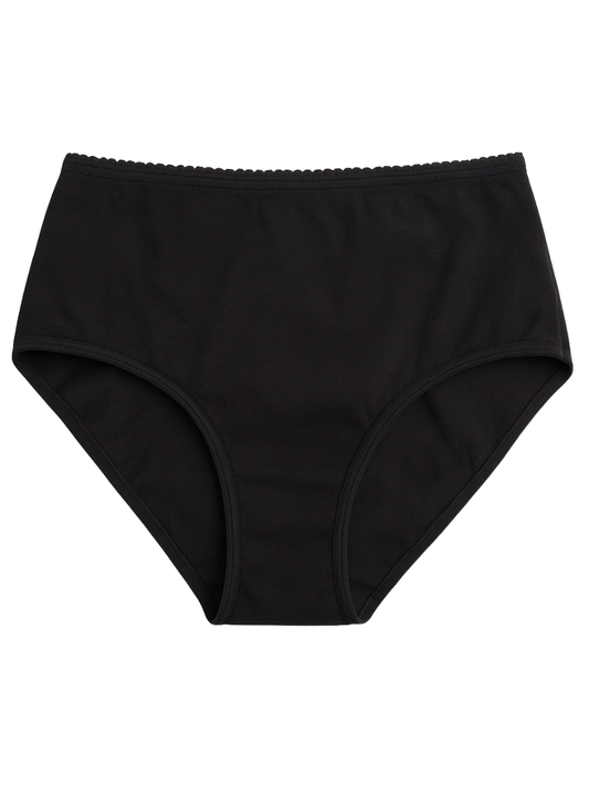 Full Coverage Hipster Panty - Black