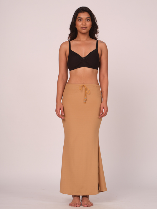 Munns & Mars Polyester Fish-Cut Saree Shapewear