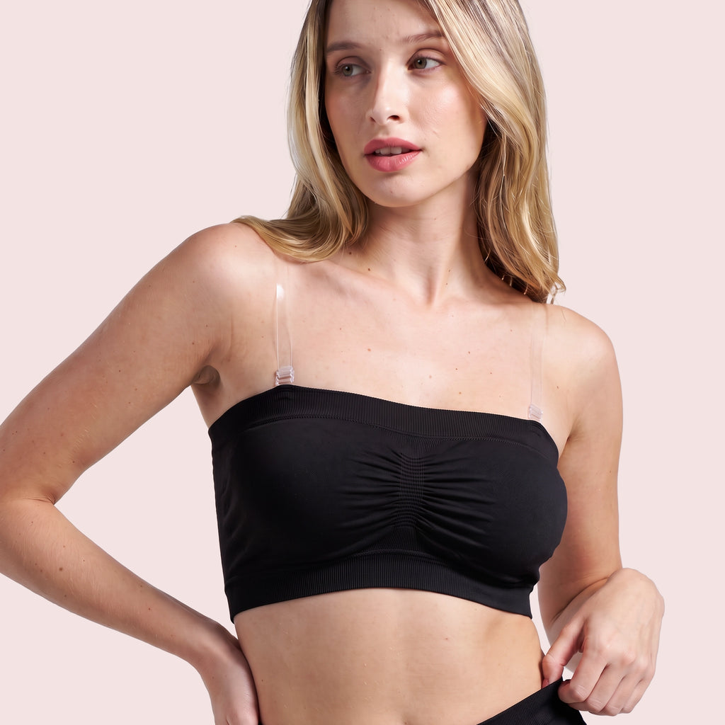 Munns & Mars Womens Seamless Non-Padded Tube Bra - Pack of 2