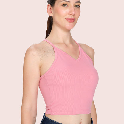 Munns & Mars Womens Casual Wear Spaghetti Strap Tank Top