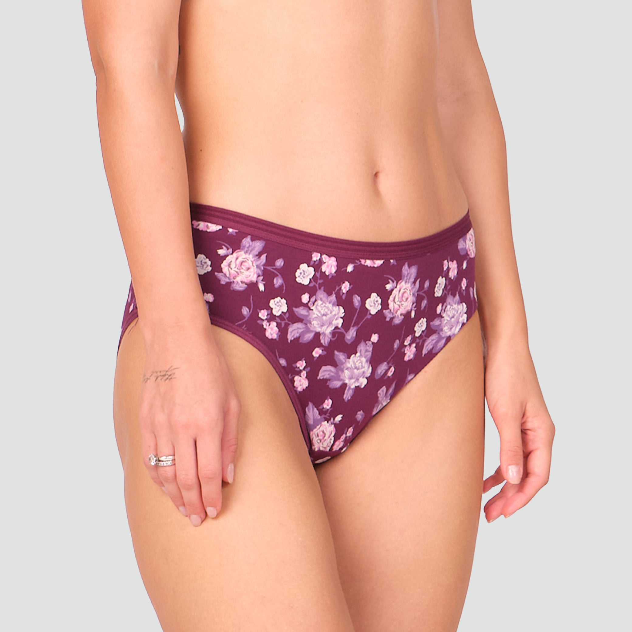 Munns & Mars Womens Cotton Printed Mid Waist Hipster Panty