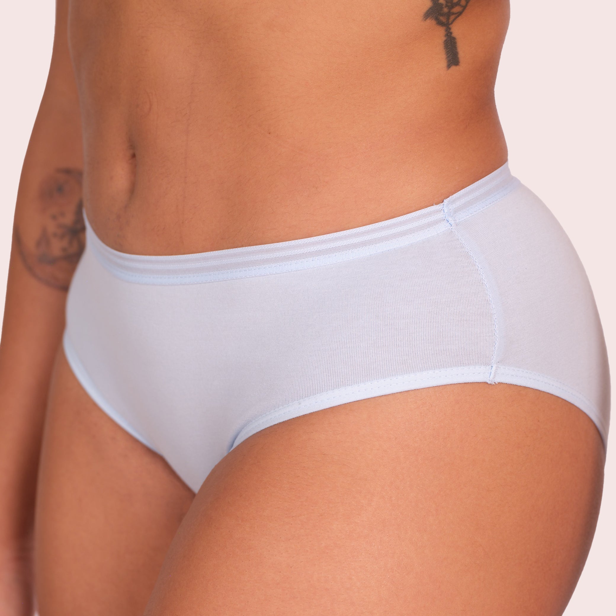 Munns & Mars Womens Cotton Mid Waist Hipster Panty Pack Of 5