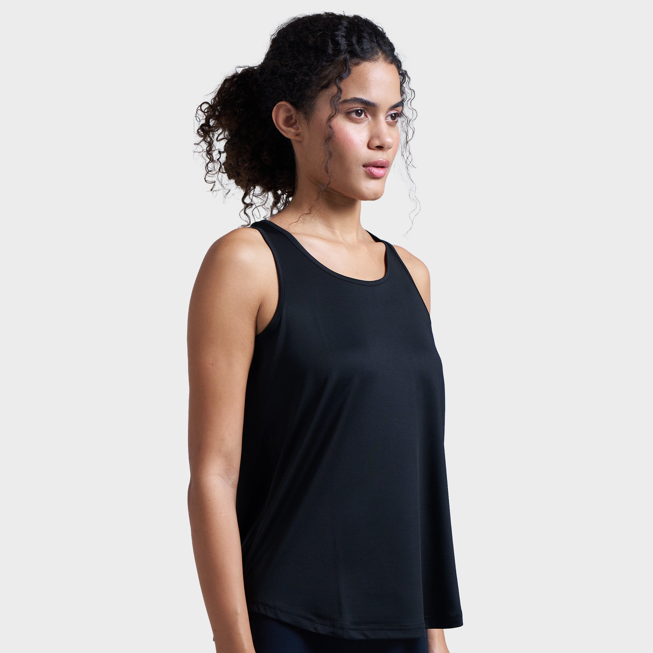 Munns & Mars Womens Activewear Boxpleated Tank Top for Women