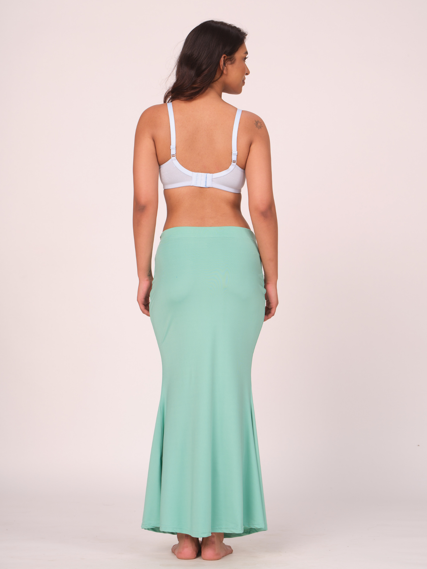 Munns & Mars Saree Shapewear Polyester Fish Cut - SeaGreen