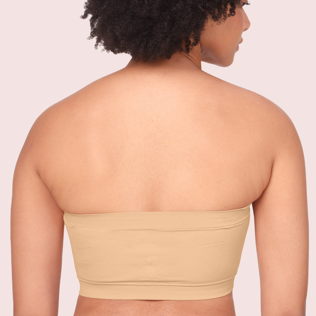 Munns & Mars Womens Seamless Non-Padded Tube Bra - Pack of 2