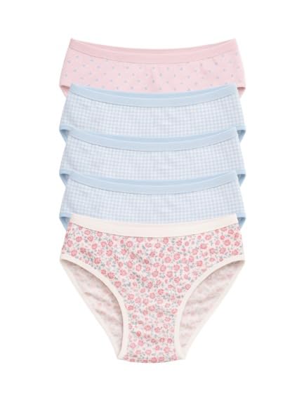 Mid Waist Cotton Hipster Panties (Pack of 5)