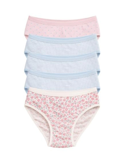 Mid Waist Cotton Hipster Panties (Pack of 5)