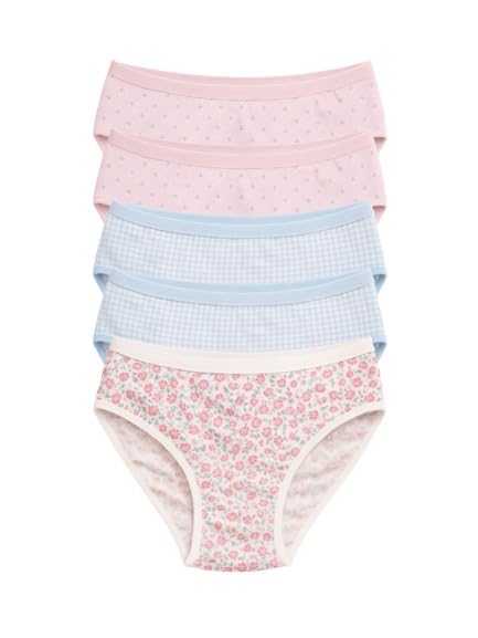 Mid Waist Cotton Hipster Panties (Pack of 5)