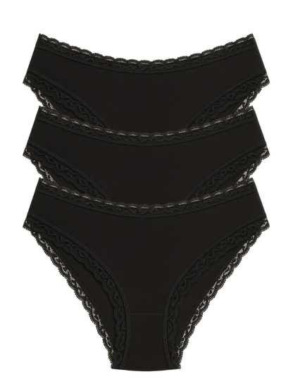 High Waist Bikini (With Lace) - Pack of 3