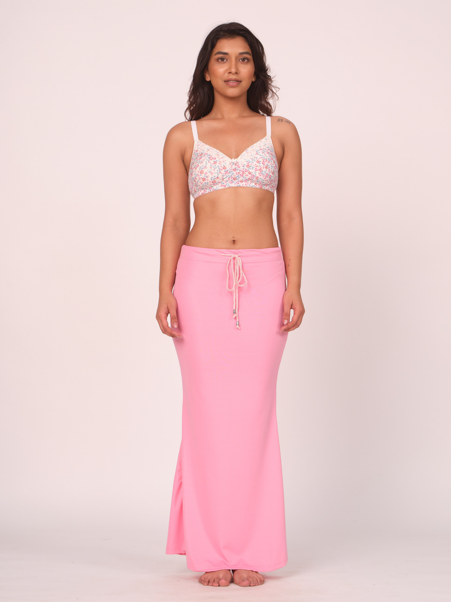 Munns & Mars Saree Shapewear Polyester Fish Cut - Baby Pink