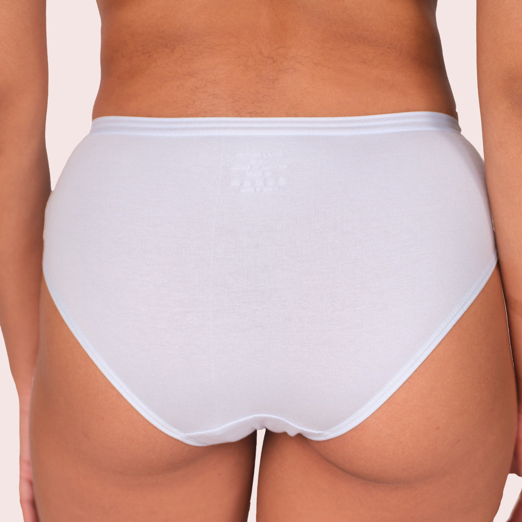 Munns & Mars Womens Cotton Mid Waist Hipster Panty Pack Of 5