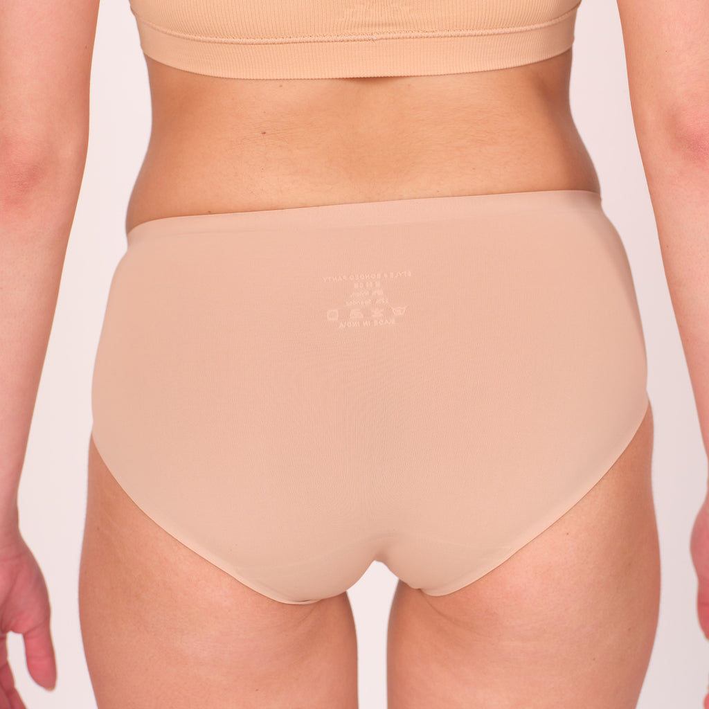 Munns & Mars Womens Seamless Bonded Hipster Panty