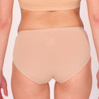 Black, Beige, Grey,  Lily Magnolia, Nutella seamless bonded hipster panty - pack of 5, on model — Munns & Mars