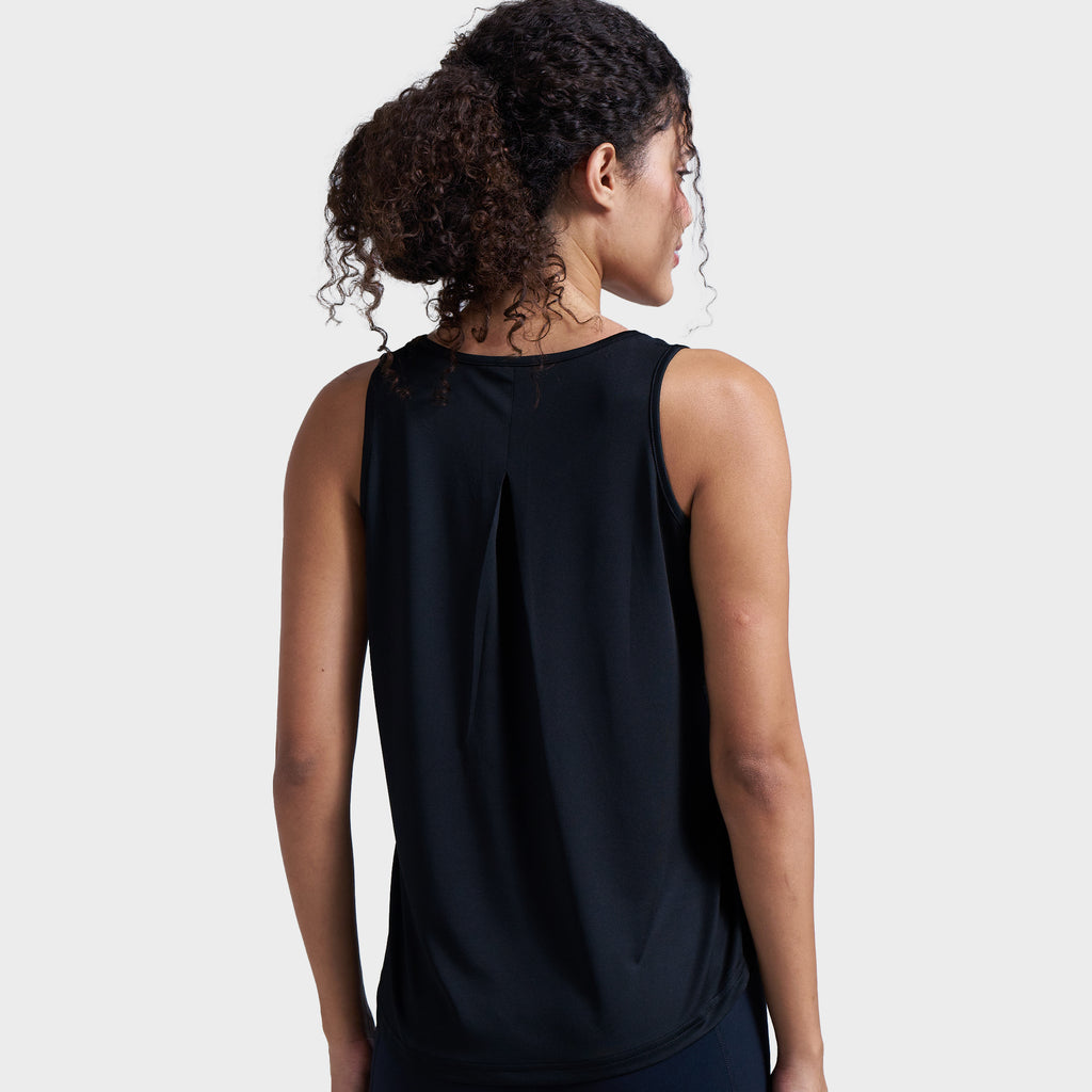 Munns & Mars Womens Activewear Boxpleated Tank Top for Women