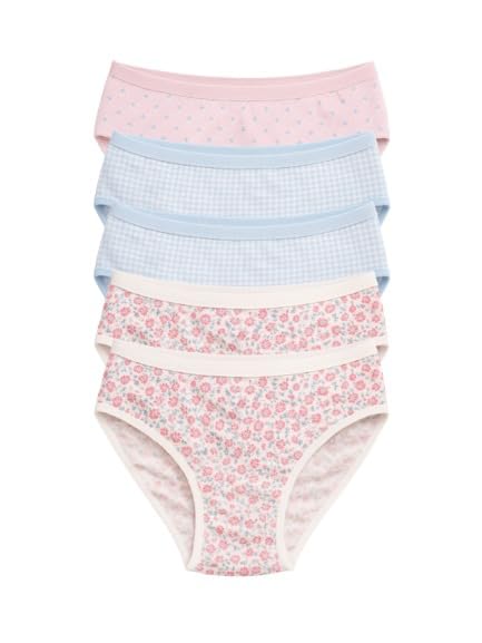 Mid Waist Cotton Hipster Panties (Pack of 5)