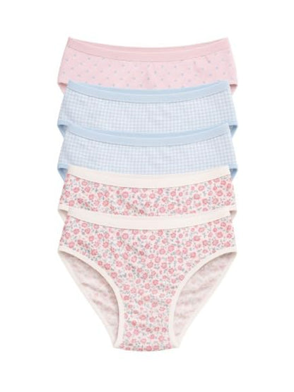 Mid Waist Cotton Hipster Panties (Pack of 5)