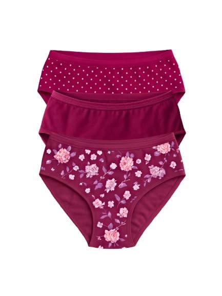 Mid Waist Cotton Hipster Panties (Pack of 3)
