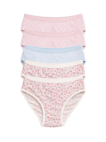 Mid Waist Cotton Hipster Panties (Pack of 5)