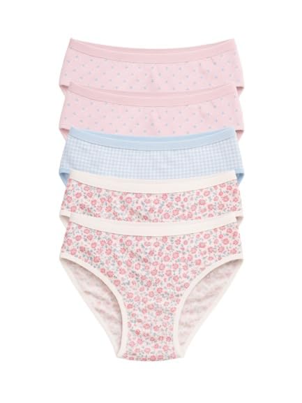 Mid Waist Cotton Hipster Panties (Pack of 5)