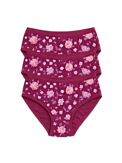 Mid Waist Cotton Hipster Panties (Pack of 3)