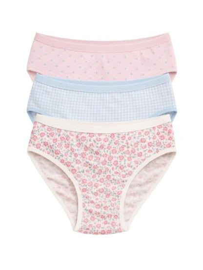Mid Waist Cotton Hipster Panties (Pack of 3)