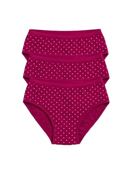 Mid Waist Cotton Hipster Panties (Pack of 3)