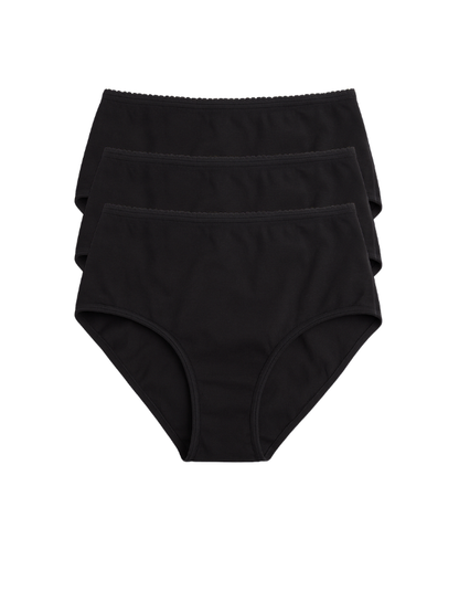 Munns & Mars Cotton Full coverage Hipster Panty - Pack 3