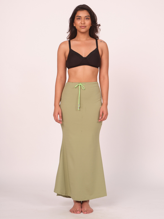 Munns & Mars Saree Shapewear Polyester Fish Cut - Mehndi