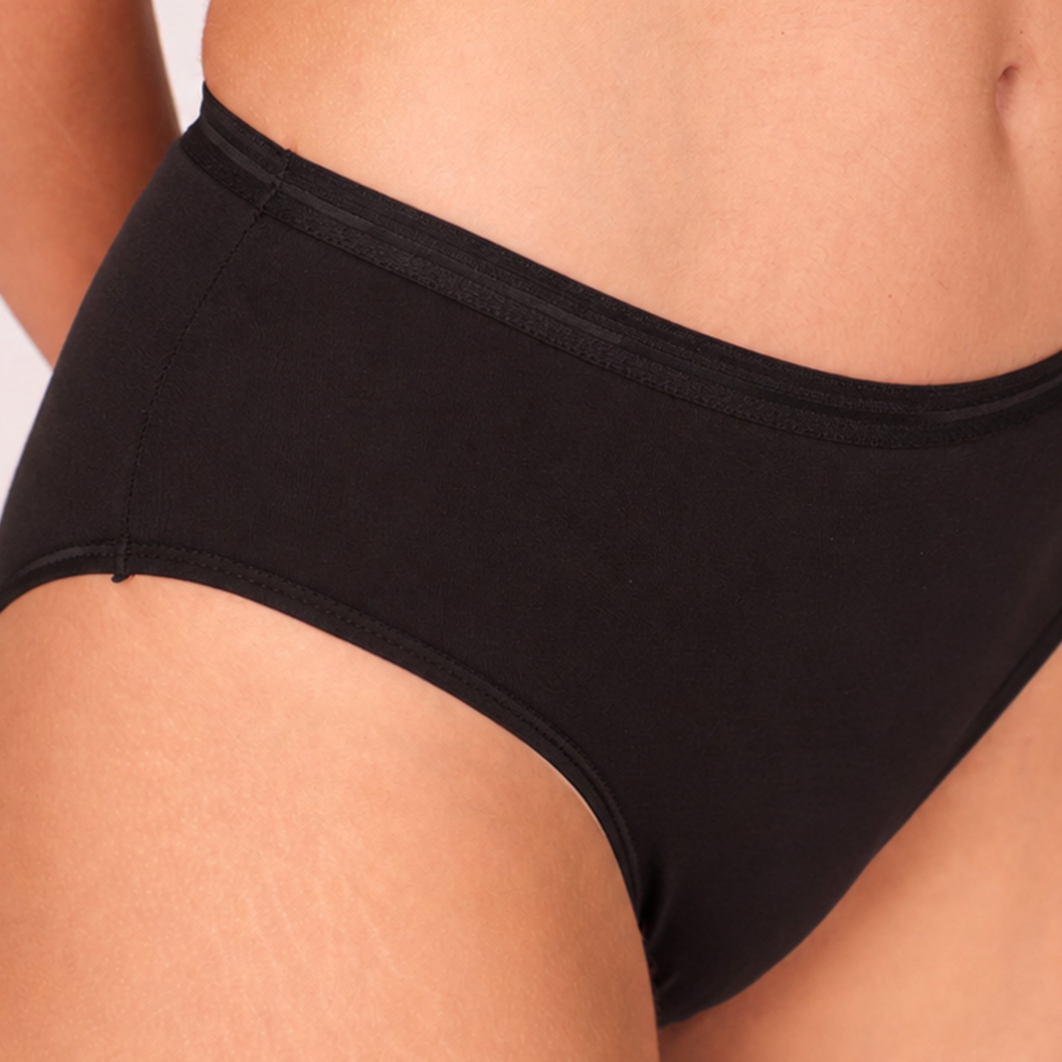 Munns & Mars Womens Cotton Mid Waist Hipster Panty