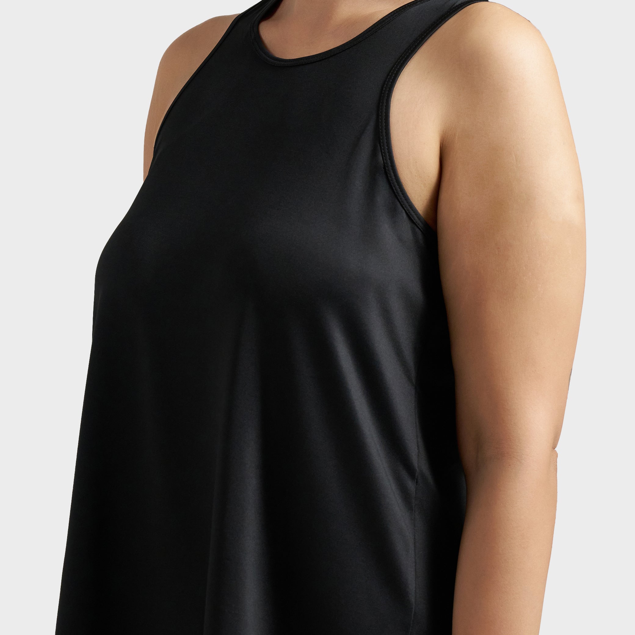Munns & Mars Womens Activewear Boxpleated Tank Top for Women